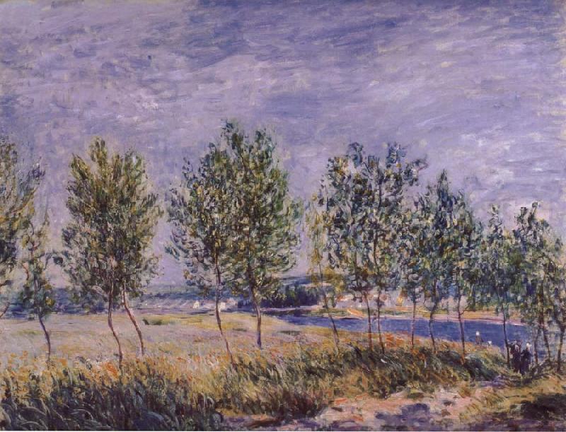 Poplars on a River Bank, Claude Monet